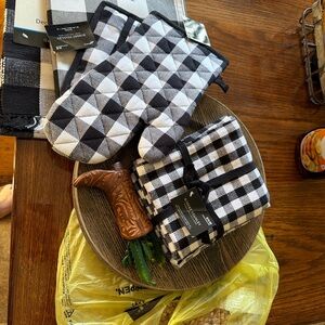 Black and White Checkered kitchen items